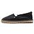 Hermès Sneaker espadrille Malaga in pelle nera da donna Nero