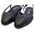 Chanel Scarpe slingback in tweed blu navy e pelle di vitello lucida da donna - vista 5