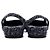 Chanel Scarpe slingback in tweed blu navy e pelle di vitello lucida da donna - vista 6