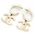 Chanel Orecchini CC Crystal Black White Season Bianco