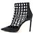 Jimmy Choo Rome High Heels Damenschuhe aus schwarzem Leder