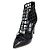Jimmy Choo Rome High Heels Damenschuhe aus schwarzem Leder - Ansicht 2