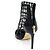 Jimmy Choo Rome High Heels Damenschuhe aus schwarzem Leder - Ansicht 8