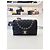 Chanel Mini borsa a tracolla con patta in pelle di agnello e catena dorata Nero - vista 2