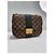 Louis Vuitton Borsa a tracolla Damier Ebene White Argento - vista 4