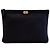 Chanel Clutch Boy Chevron New Medium Goldtone Black series Nero