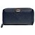 Chanel Langer Geldbeutel aus Chevron-Lammleder Blue Series Blau