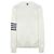 Thom Browne Diagonal Armband Milano Cardigan Weiß - Ansicht 7