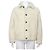 Prada Giacca Mustang in pelle e shearling da uomo Bianco