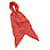 Chanel Foulard scrunchie in cotone rosso da donna - vista 5
