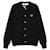 Comme Des Garcons Strickjacke Red Heart Schwarz