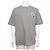 Hermès Graues Baumwoll-T-Shirt für Herren mit Mini-Lederpatch Braun