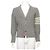 Thom Browne Grauer Wollcardigan für Herren Braun