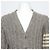Thom Browne Grauer Wollcardigan für Herren Braun - Ansicht 2