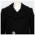 Saint Laurent Abrigo de lana doble negro para mujer - vista 2
