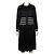 Chanel Cappotto lungo con zip in raso nero