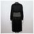 Chanel Cappotto lungo con zip in raso nero - vista 4