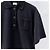 Saint Laurent Kurzarm Poloshirt aus Baumwolle Schwarz - Ansicht 2