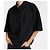 Saint Laurent Kurzarm Poloshirt aus Baumwolle Schwarz - Ansicht 8
