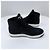 Prada Sneakers high-top in gabardine di nylon nero - vista 4