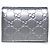 Gucci Kleiner Geldbeutel GG Emblem Silber