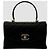 Chanel Season Coco Handle Top Handle Chain Lettering Black Series Nero - vista 2