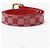 Louis Vuitton Damier Canvas Gürtel Rot Gold - Ansicht 3