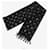 Louis Vuitton Sciarpa nera con motivo monogramma Nero - vista 3