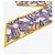 Louis Vuitton Sciarpa Twilly Rain Giant Bandau Blu Giallo - vista 5