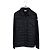 Moncler Gesteppte Strick-Hemdenjacke Schwarz