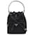 Prada Borsa a secchiello Duet in nylon Nero  - vista 1