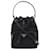 Prada Borsa a secchiello Duet in nylon Nero  - vista 2
