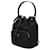 Prada Borsa a secchiello Duet in nylon Nero  - vista 3