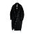 Day Balenciaga Oversized-Mantel mit unfertigem Rand Schwarz