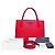 Prada Borsa Tote Monocromatica in Saffiano Rosso con tracolla