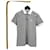 Moncler Kurzarm-Poloshirt Grau Braun