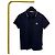 Moncler Kurzarm-Poloshirt Navy Blau