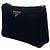 Prada Borsa a tracolla multi tasche in nylon Saffiano Nero - vista 3