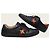Gucci Sneakers Ace in pelle nera con ricamo ape e web Nero - vista 5