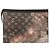 Clutch Louis Vuitton Monogram Galaxy Pochette Voyage MM Marrone Nero - vista 2