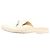 Chanel Mule Bluffer da donna in agnello trapuntato con logo CC e catena Bianco