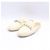 Chanel Mule Bluffer da donna in agnello trapuntato con logo CC e catena Bianco - vista 3