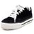 Chanel Sneaker in suede e velluto nero da donna - vista 2