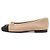 Chanel Ballerine bicolore beige Marrone
