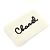 Chanel Sciarpa in cashmere beige con logo con scritte Marrone