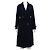 Burberry Damenmantel mit Gürtel aus Wollmischung in Navy
