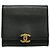 Cartera bi-fold negra Chanel Negro