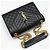 Saint Laurent Black Quilted Leather Gold-tone Envelope Medium Chain Shoulder Bag - view 3