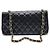 Chanel Borsa Baguette con catena in pelle di agnello Nero - vista 3