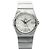 Omega Relógio Constellation Masculino em Aço Prateado Gravado Quartzo com Caixa de Garantia Prata